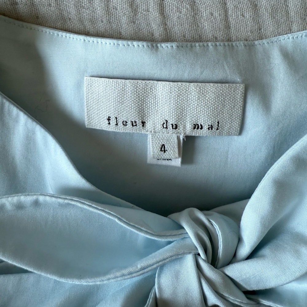 Fleur du Mal Bow Accent Blouse - Picture 3 of 4
